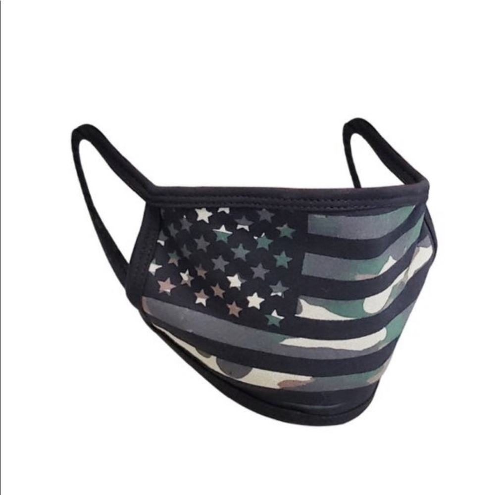 Camo American Flag Mask